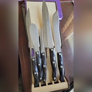 Vintage 1970s Cutco 5 Piece Set with #1722, 1722, 1723, 1725 & 1768